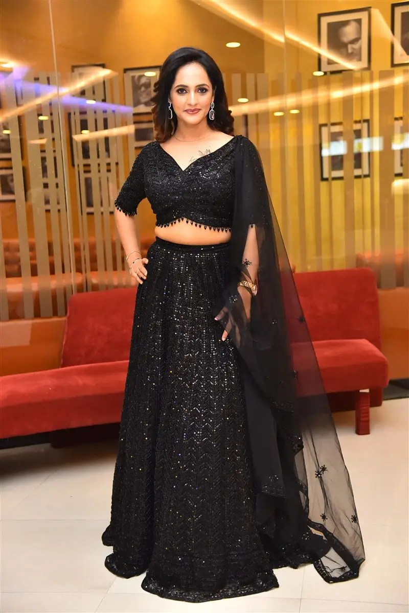 Telugu Actress Jyothi Rai Purvaj in Black Dress